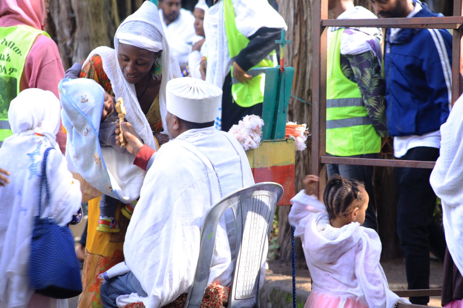 Children celebrating a church event
